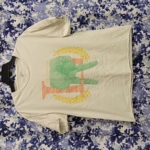 Great Condition FashionNova Men LA shirt with Custom Cuts 🌈